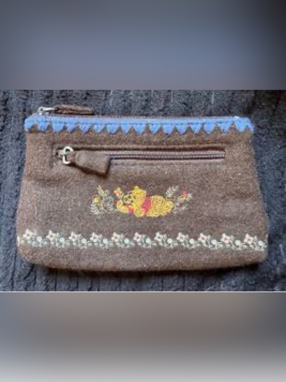 Disney store Winnie the Pooh Wool Cosmetic Case